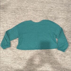 Teal Long Sleeve Knit Sweater